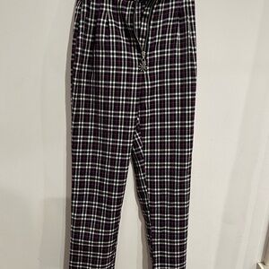 dELiA*s Black and Purple Plaid Pants